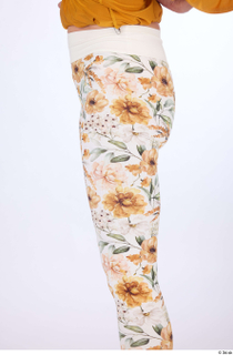 Hanane casual dressed thigh white floral leggings 0003.jpg